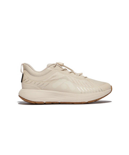 Fitflop FF Runner Water Resistant Running Sneaker Stone Beige/ Cream